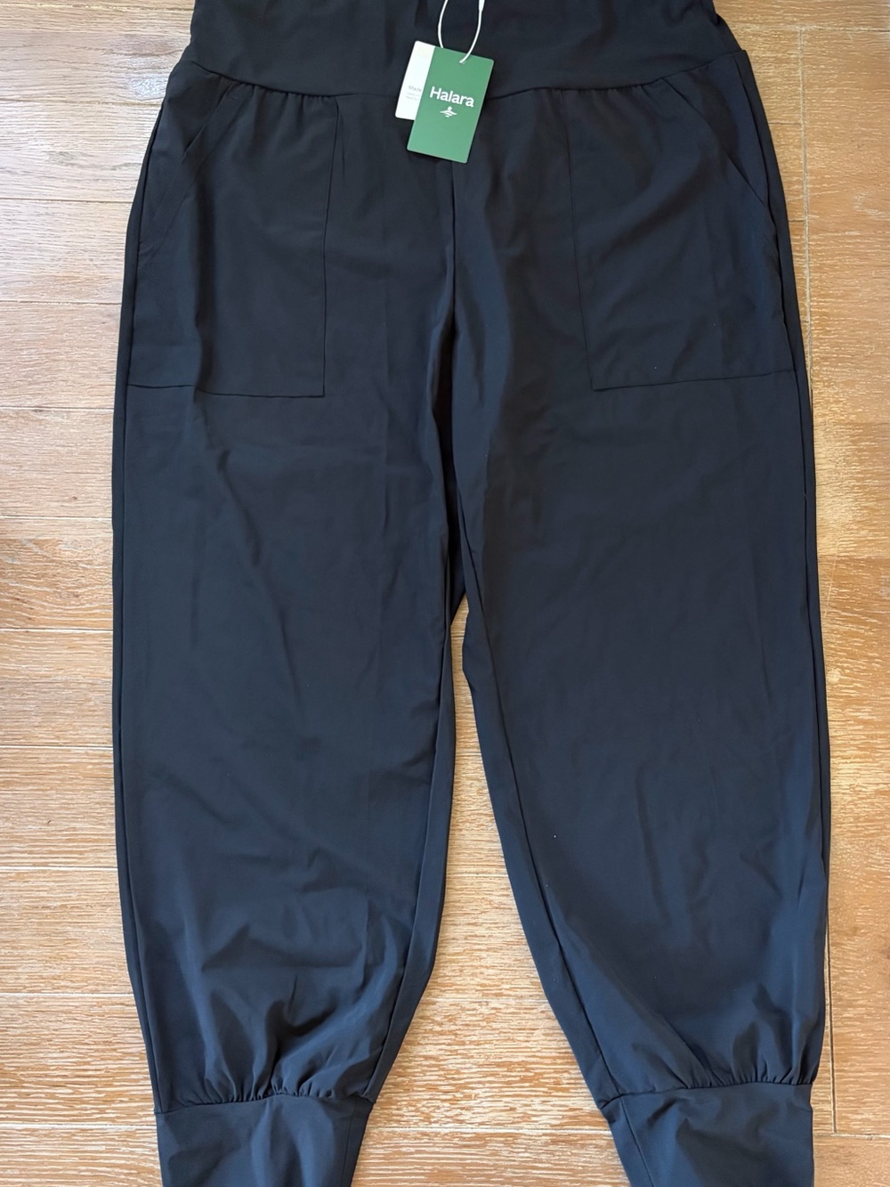 HALARA high waist Women’s Black Comfortable Loose-Fit Jogger Pants XL (petite)